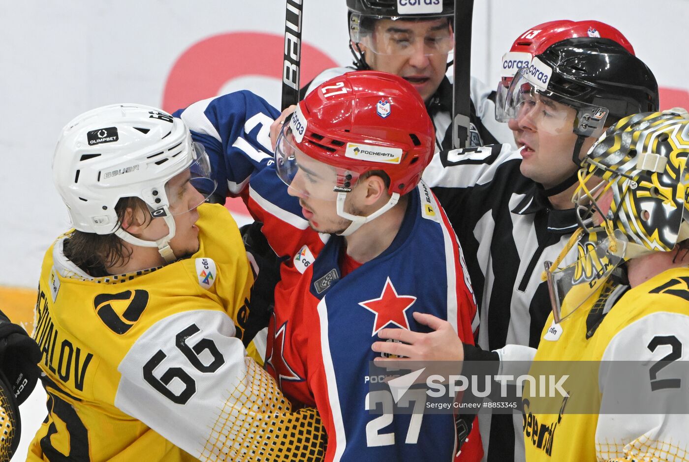 Russia Ice Hockey Kontinental League CSKA - Severstal