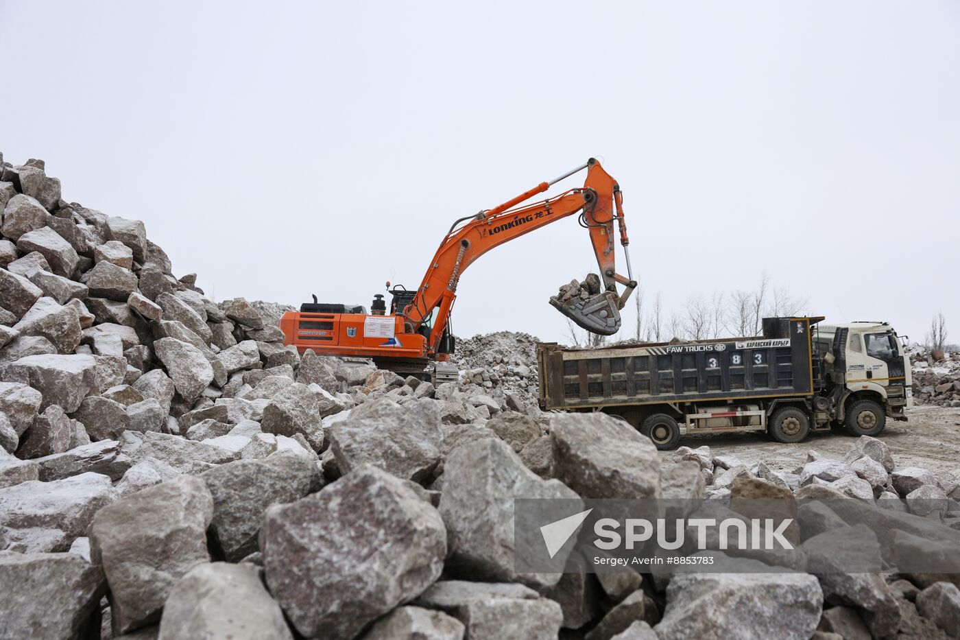 Russia DPR Crushed Granite Mining