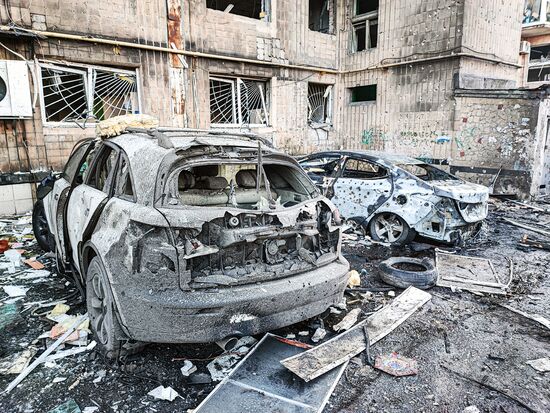 Russia Ukraine Military Operation Shelling
