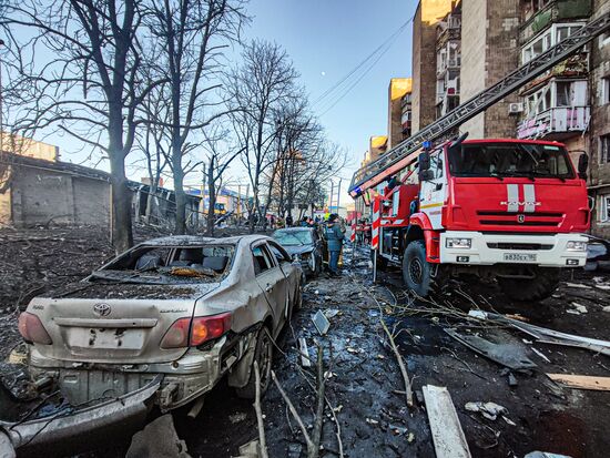 Russia Ukraine Military Operation Shelling
