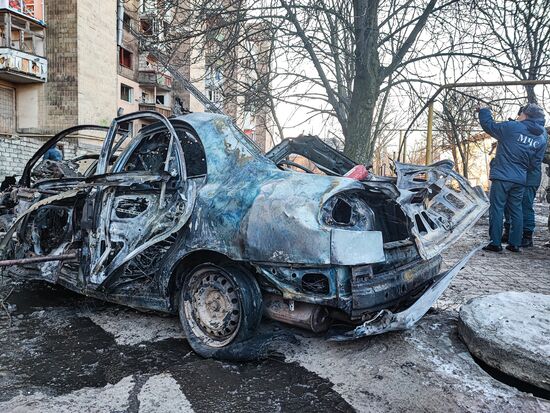 Russia Ukraine Military Operation Shelling