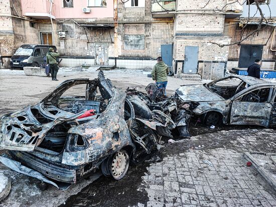 Russia Ukraine Military Operation Shelling