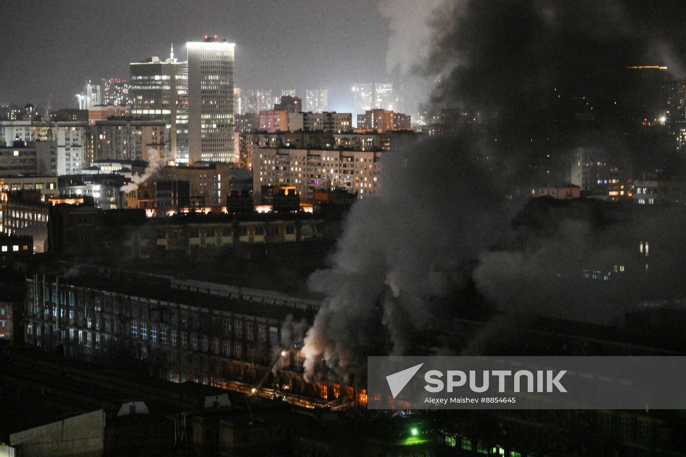 Russia Administrative Building Fire