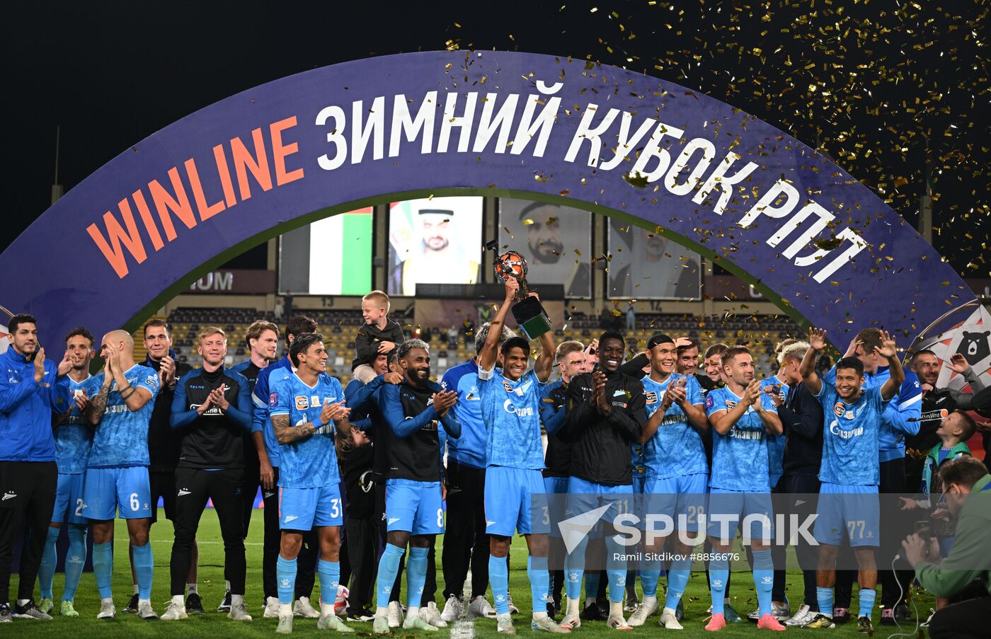 Russia Soccer Premier-League Winter Cup Awarding
