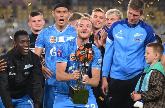 Russia Soccer Premier-League Winter Cup Awarding
