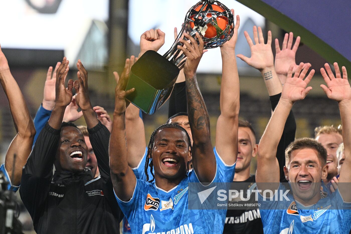 Russia Soccer Premier-League Winter Cup Awarding