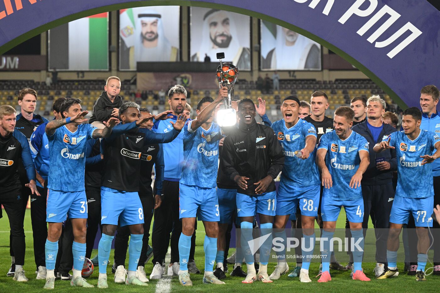Russia Soccer Premier-League Winter Cup Awarding