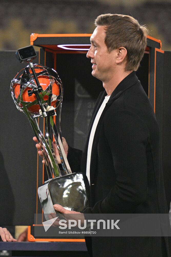 Russia Soccer Premier-League Winter Cup Awarding