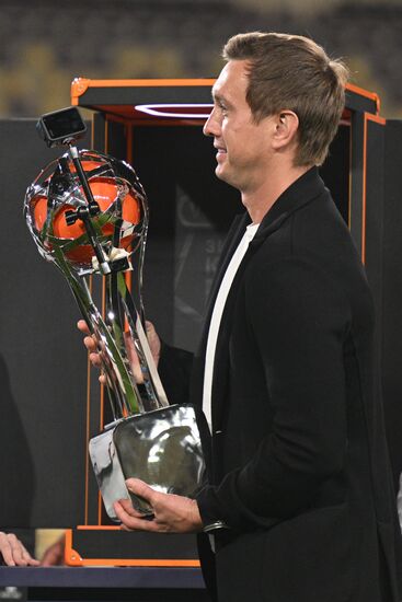 Russia Soccer Premier-League Winter Cup Awarding