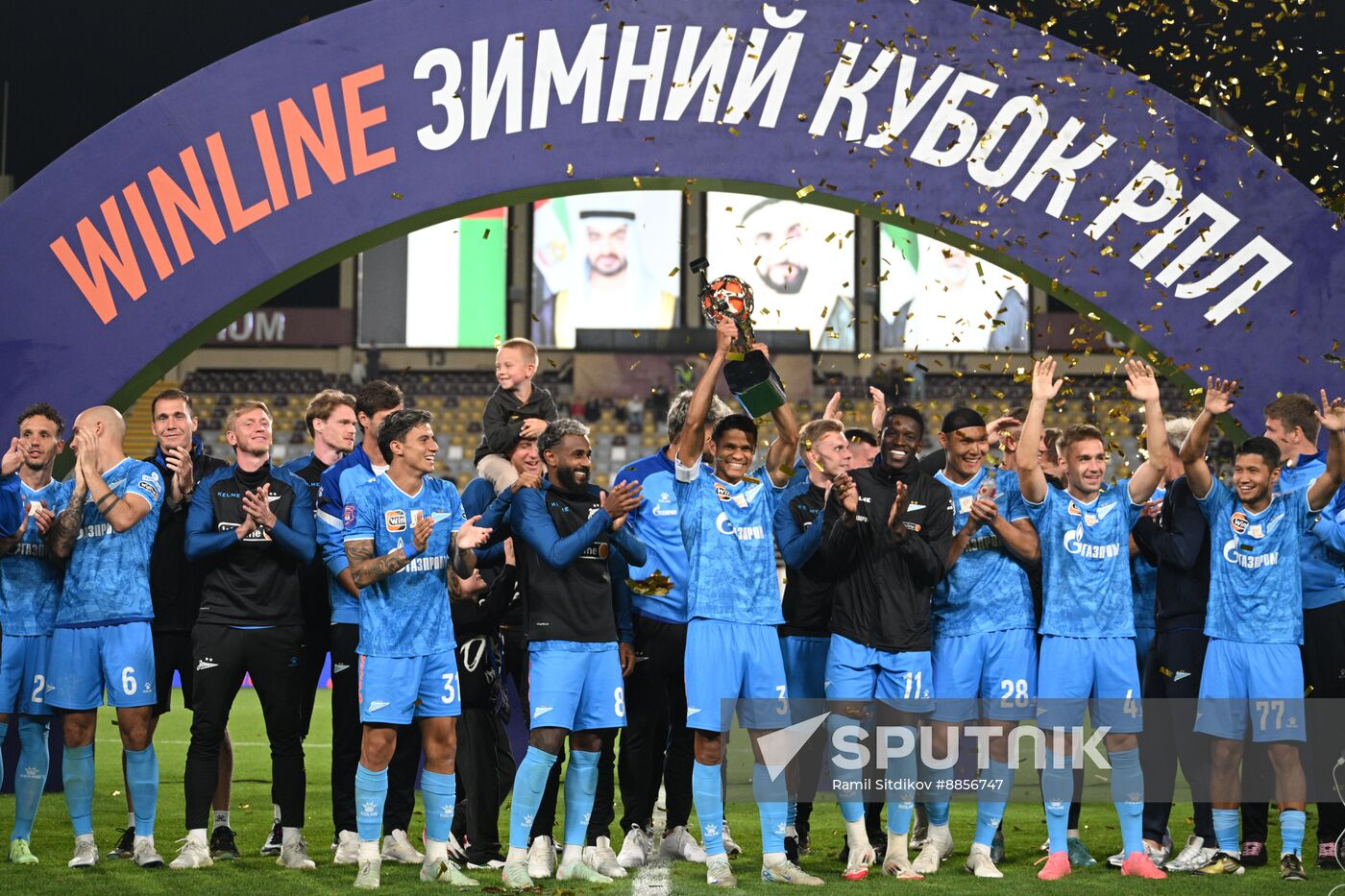Russia Soccer Premier-League Winter Cup Awarding