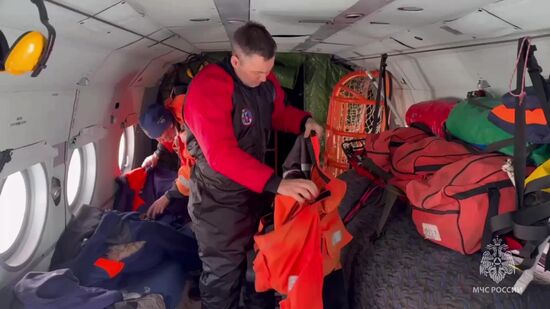 Russia Fishermen Rescue Operation