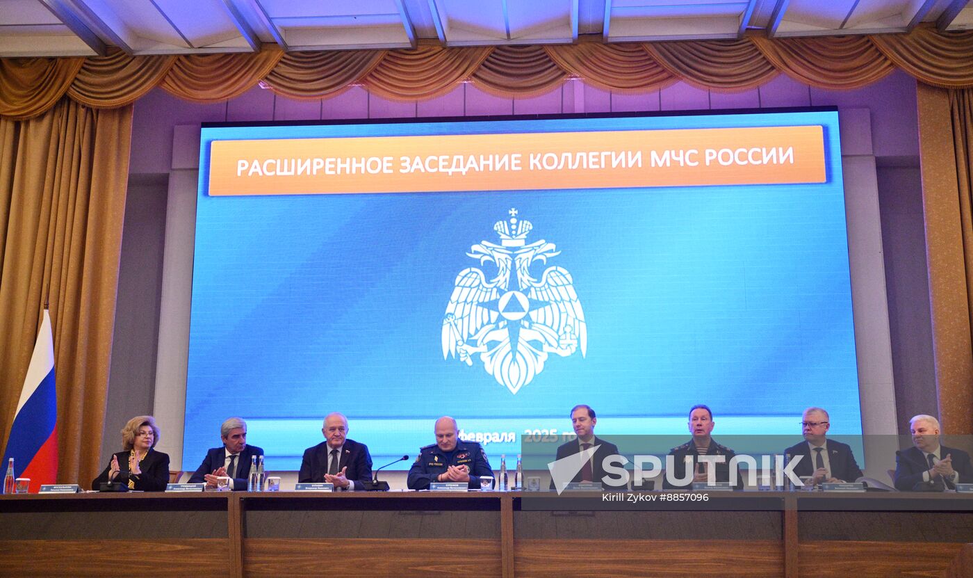 Russia Emergencies Ministry Board