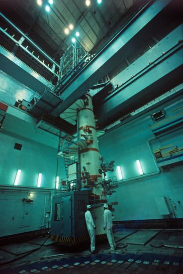 Reactor room of Leningrad Nuclear Power Plant