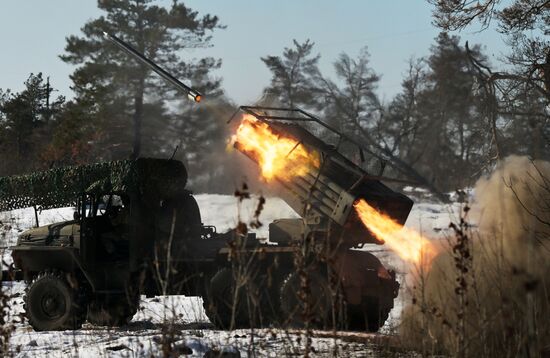 Russia Ukraine Military Operation Rocket Launcher