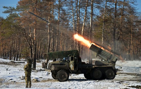 Russia Ukraine Military Operation Rocket Launcher