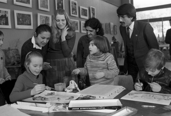 Members of Democratic Youth Organization from Democratic Republic of Afghanistan visit Soviet Union