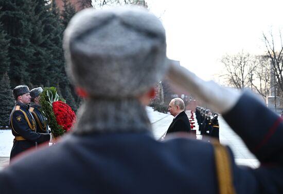 Russia Putin Fatherland Defender Day