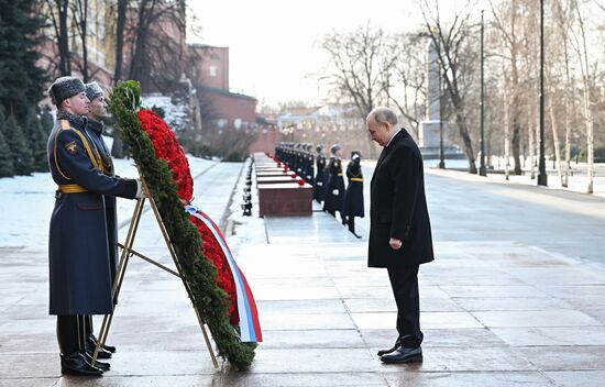 Russia Putin Fatherland Defender Day