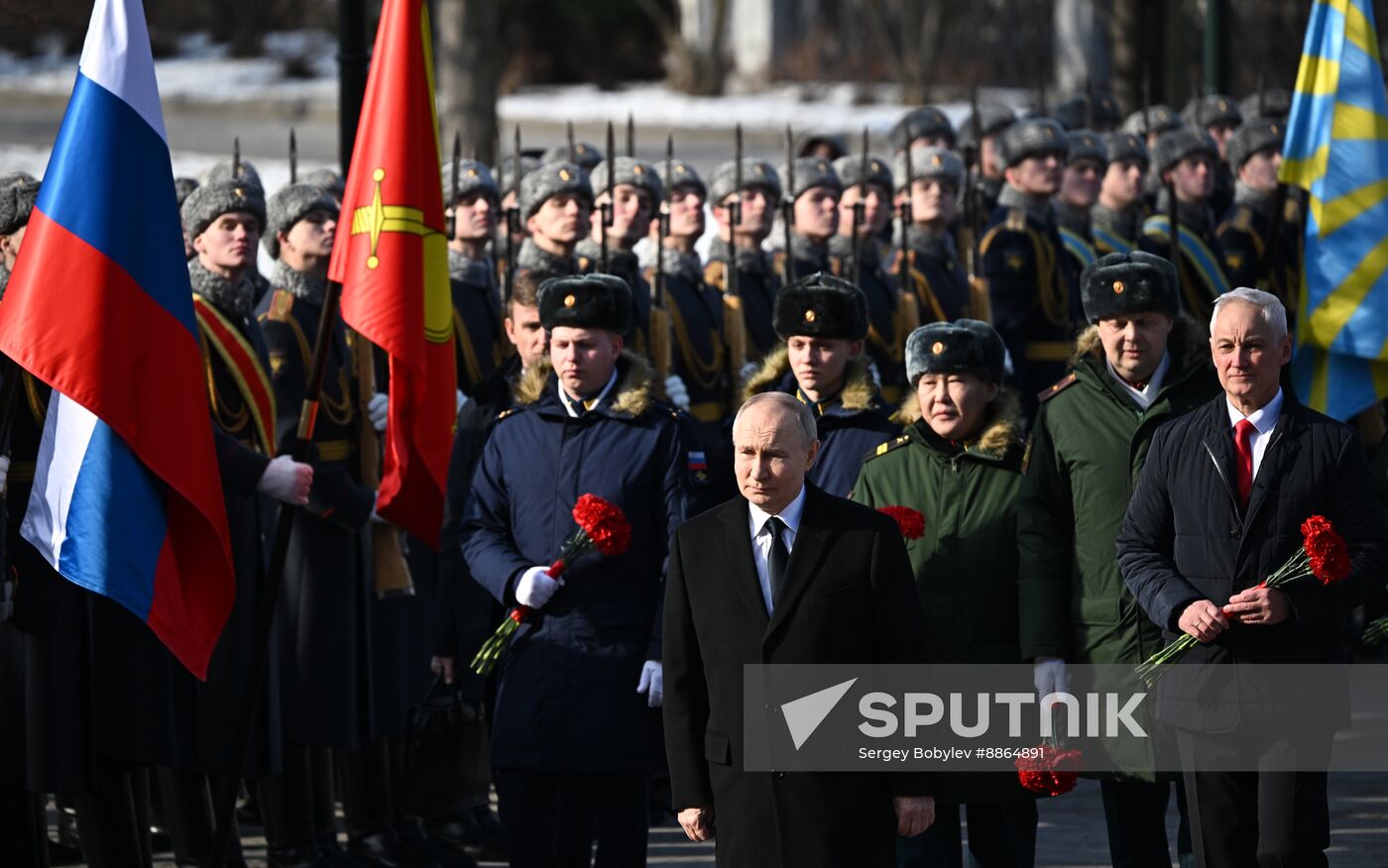 Russia Putin Fatherland Defender Day