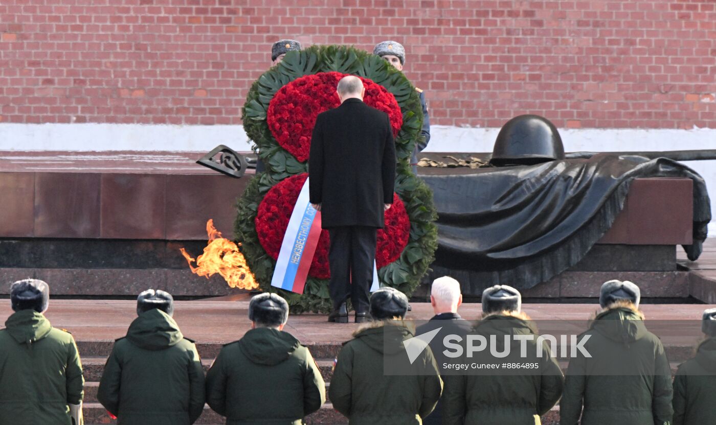 Russia Putin Fatherland Defender Day