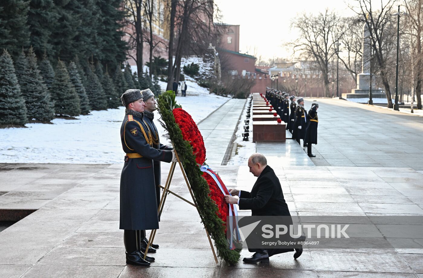 Russia Putin Fatherland Defender Day