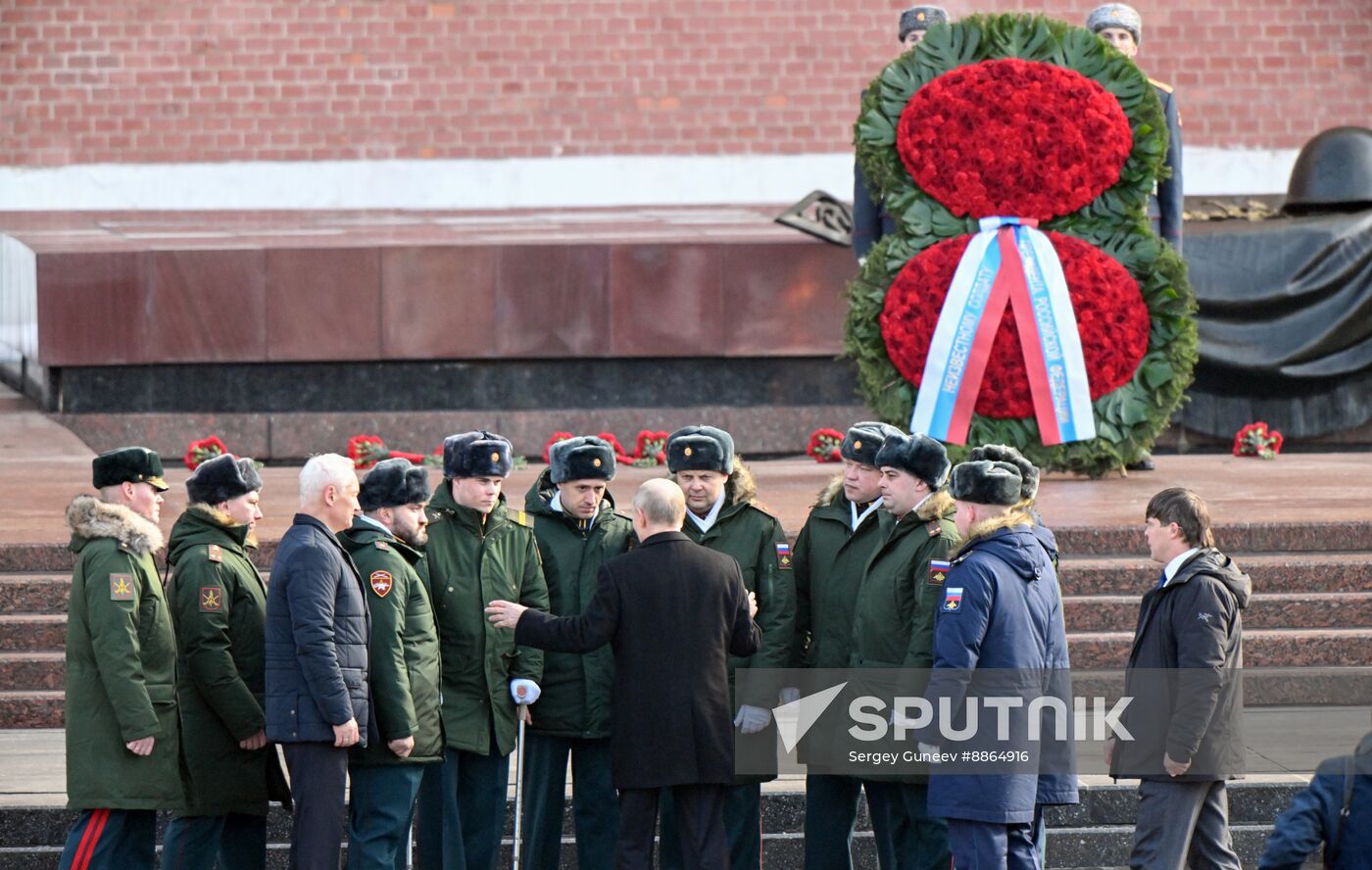 Russia Putin Fatherland Defender Day