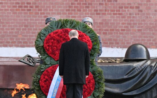 Russia Putin Fatherland Defender Day