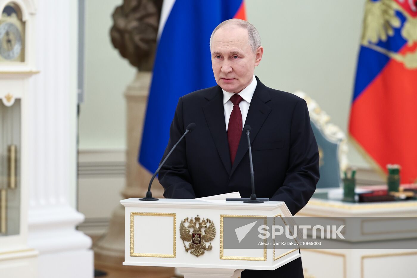 Russia Putin State Awards Presentation