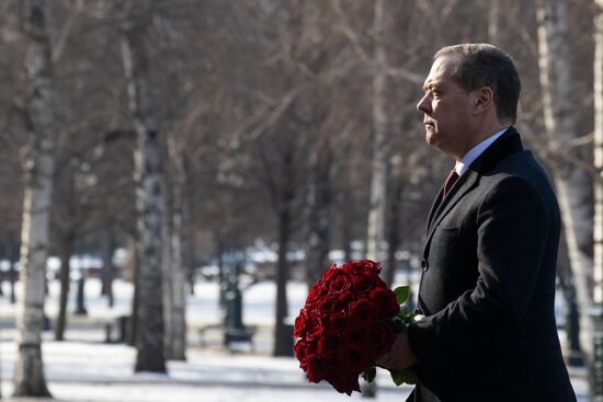 Russia Medvedev Fatherland Defender Day