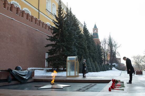 Russia Medvedev Fatherland Defender Day