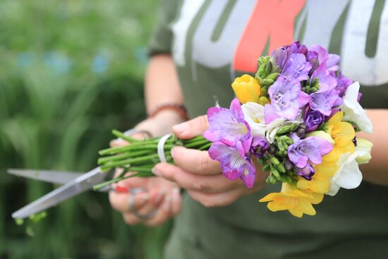 Russia Flower Growing