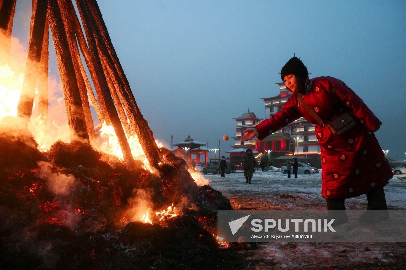 Russia Religion Buddhism Purification Ritual