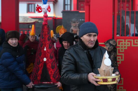 Russia Religion Buddhism Purification Ritual