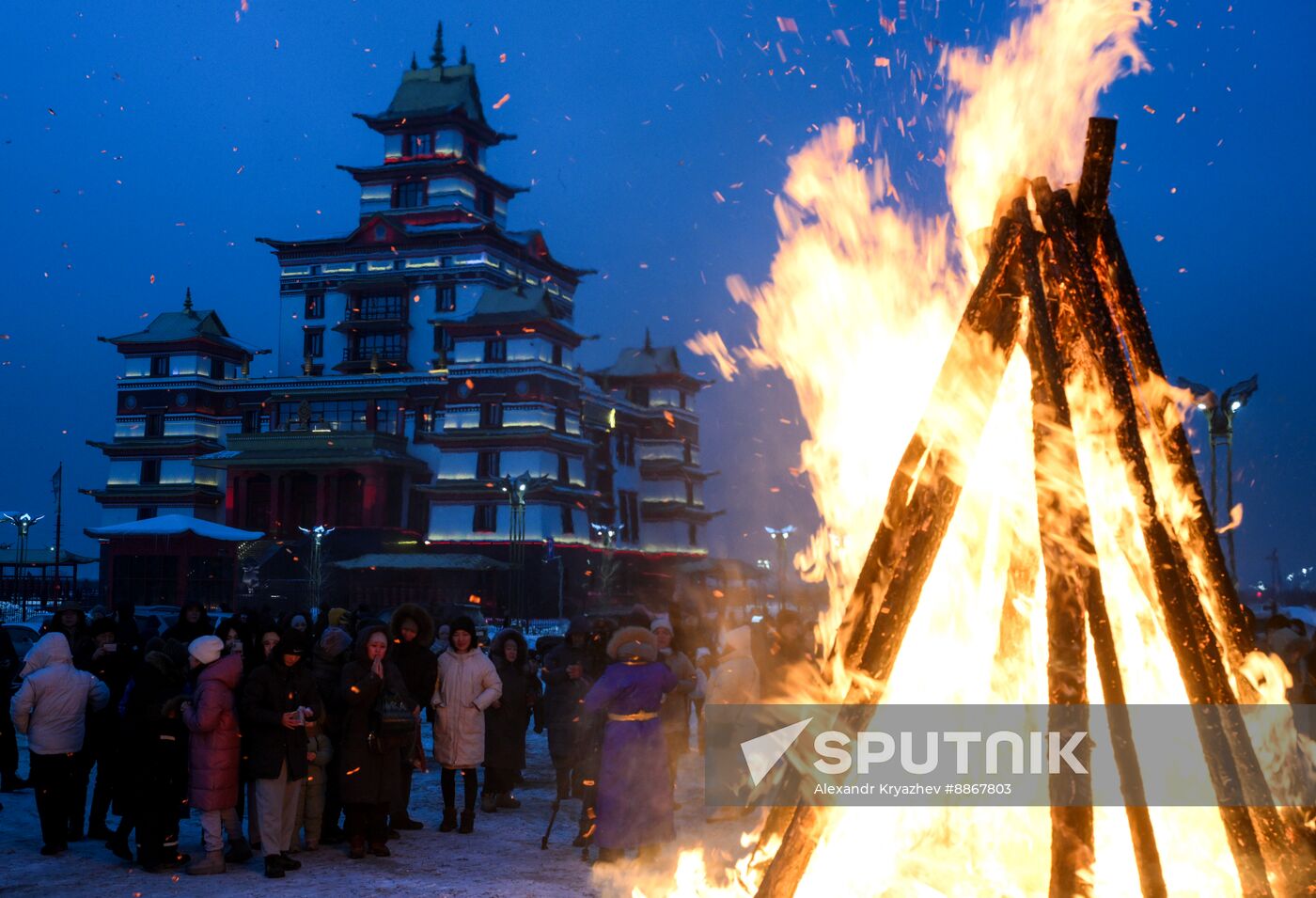 Russia Religion Buddhism Purification Ritual