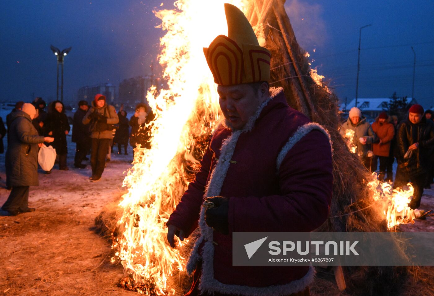 Russia Religion Buddhism Purification Ritual