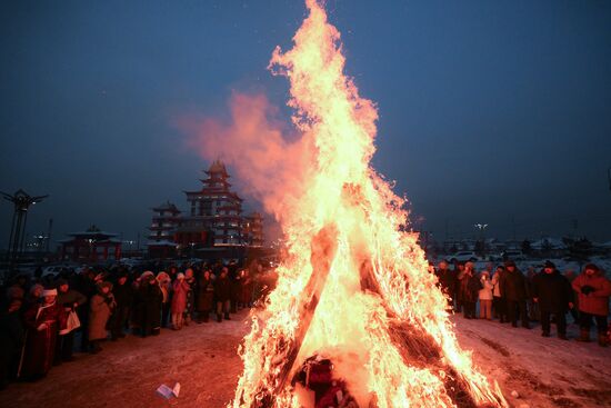 Russia Religion Buddhism Purification Ritual