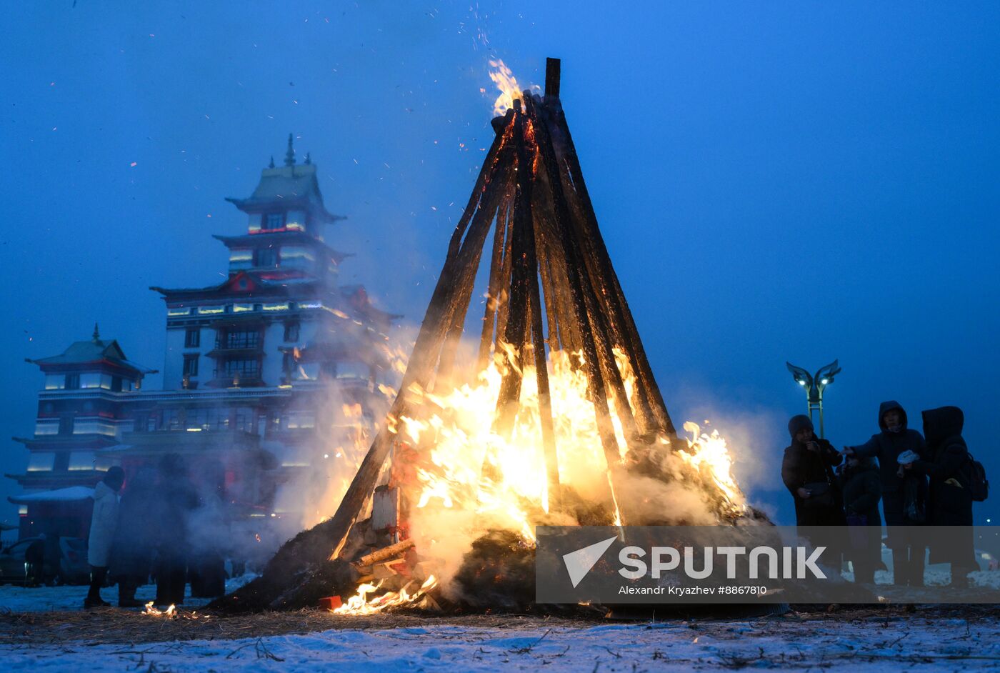 Russia Religion Buddhism Purification Ritual