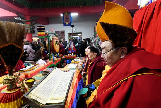 Russia Religion Buddhism Purification Ritual