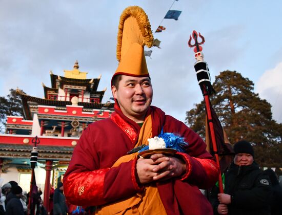 Russia Religion Buddhism Purification Ritual