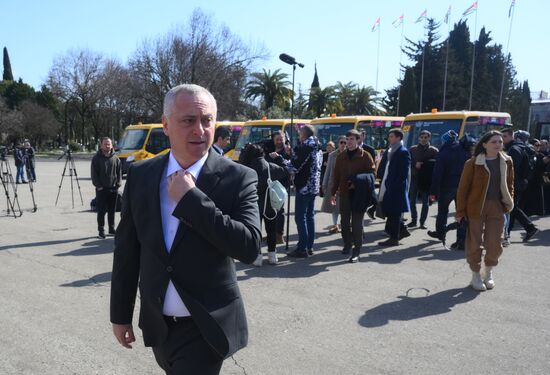 Abkhazia Russia Education School Buses