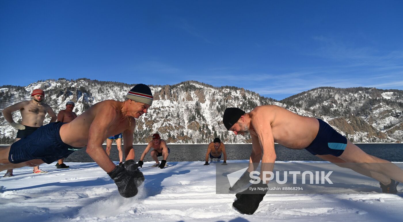 Russia Siberia Winter Swimming
