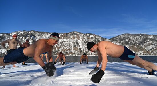 Russia Siberia Winter Swimming