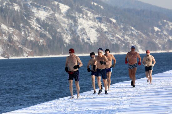 Russia Siberia Winter Swimming