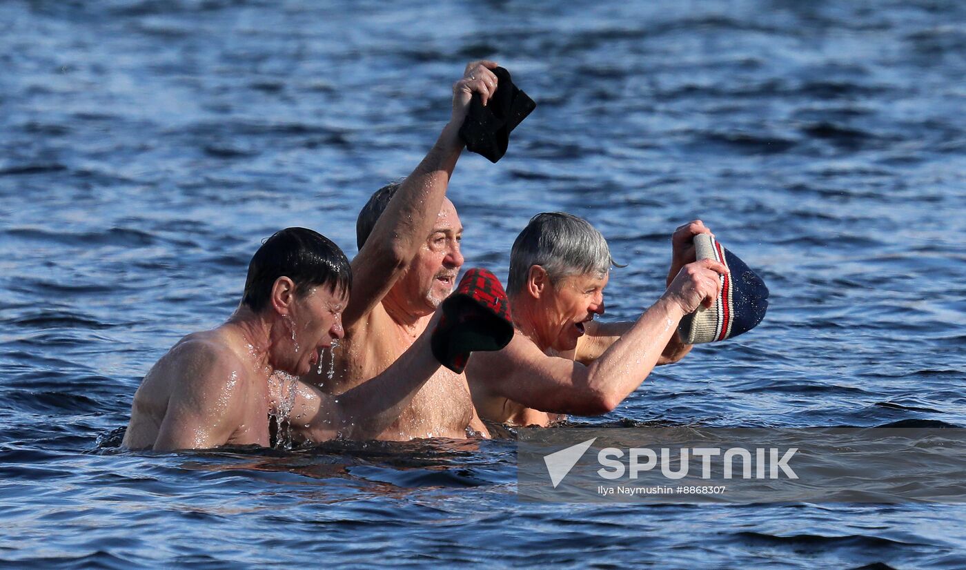 Russia Siberia Winter Swimming