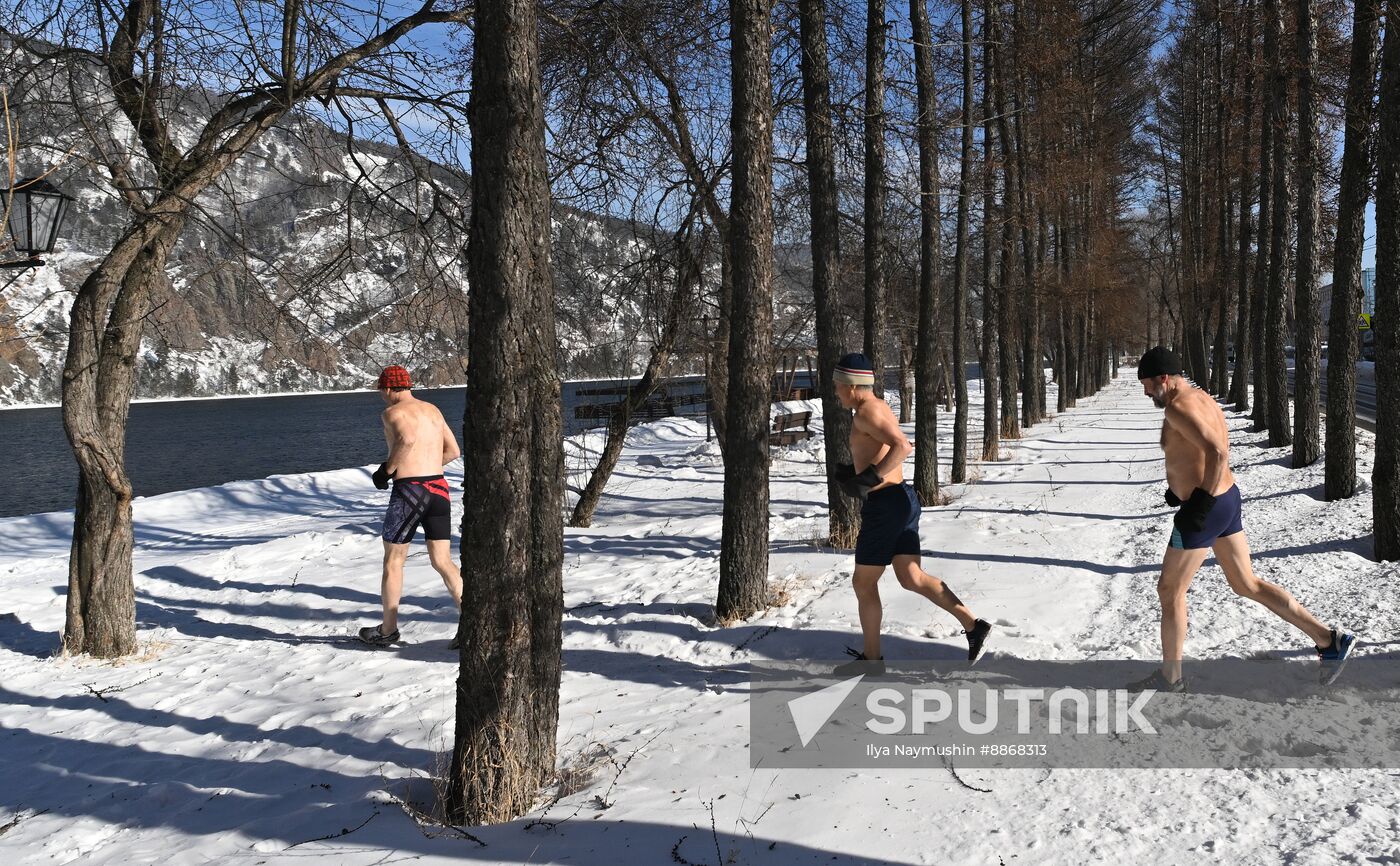 Russia Siberia Winter Swimming