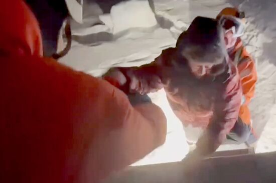 Russia Fishermen Rescue Operation