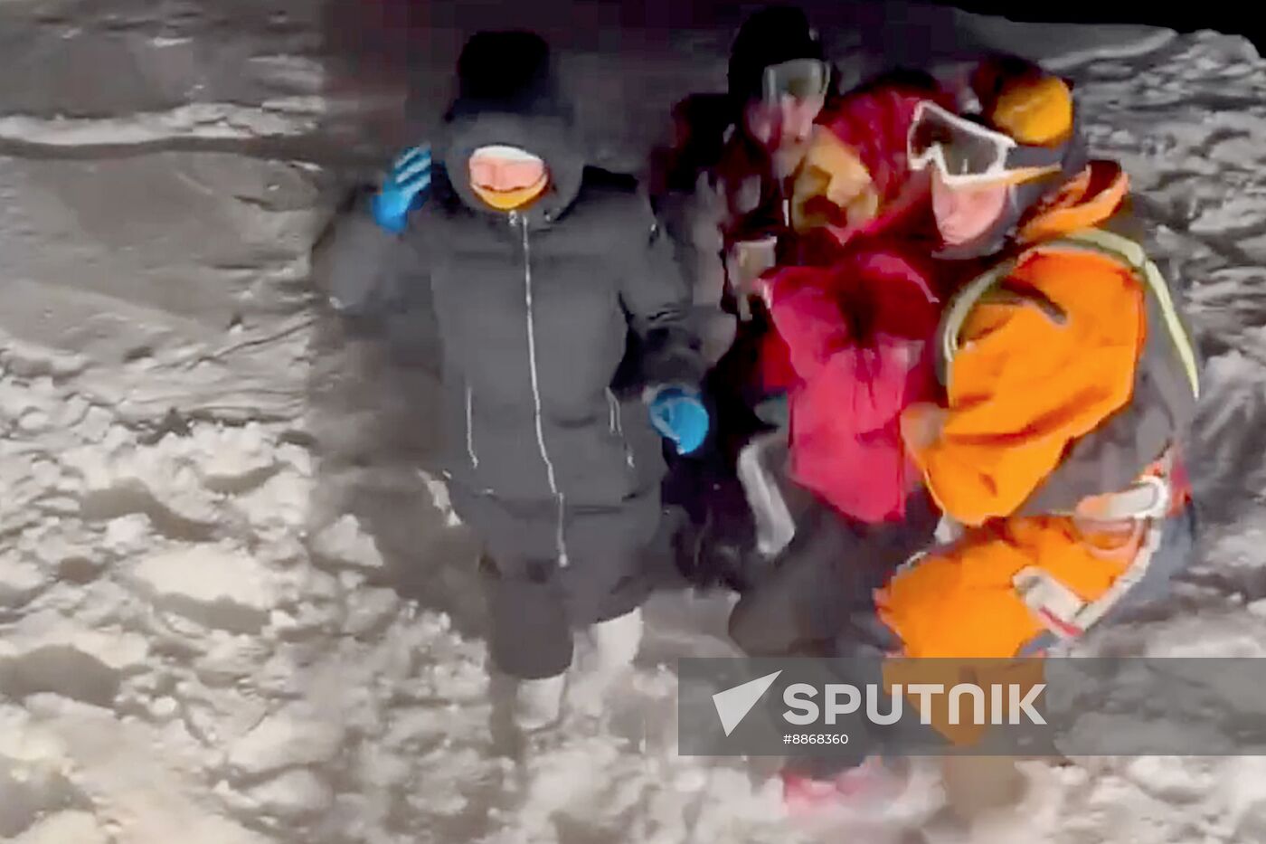 Russia Fishermen Rescue Operation