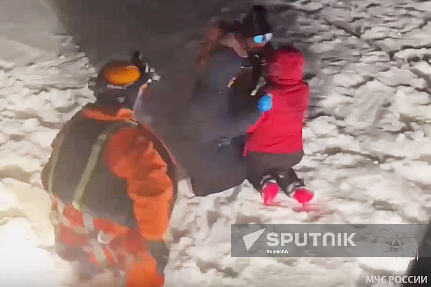 Russia Fishermen Rescue Operation