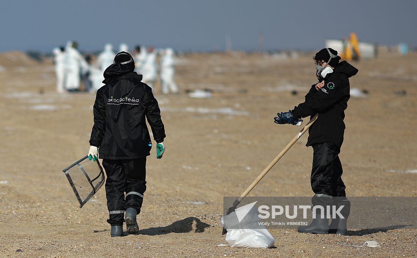 Russia Tankers Crash Aftermath