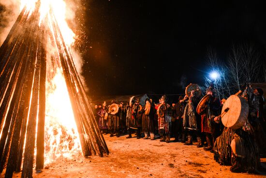 Russia Tuvan New Year Celebration